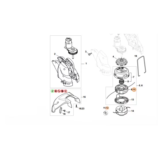 STIHL  Szpula zamienna z żyłką 4009 710 4305